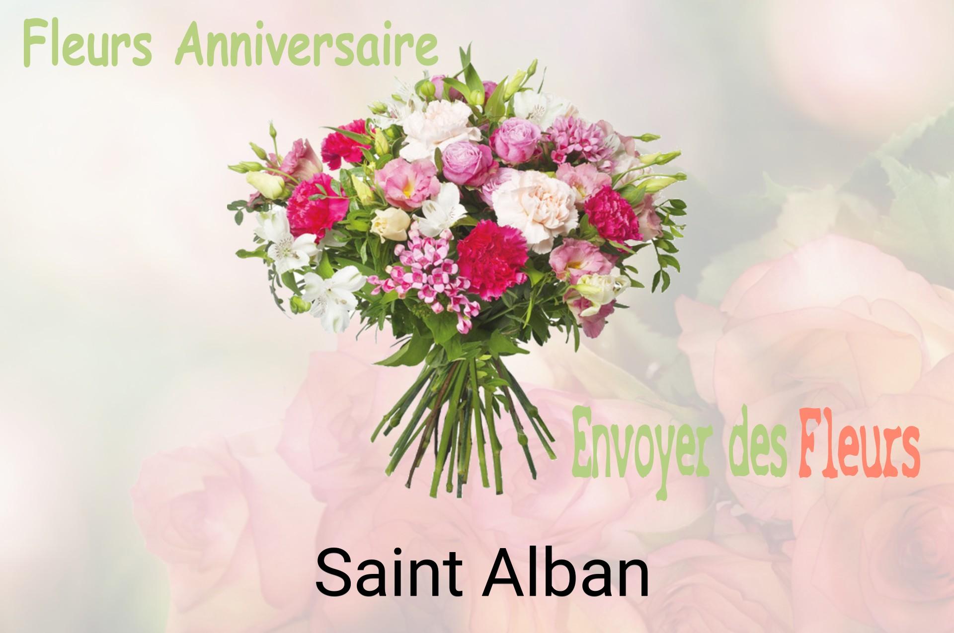 Bouquet de fleurs d’anniversaire livré à Saint-Alban