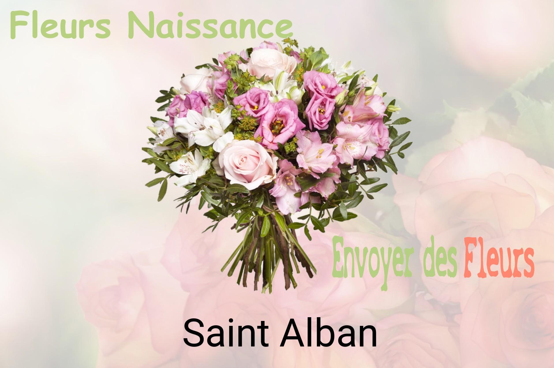 Bouquet de fleurs de naissance livré à Saint-Alban